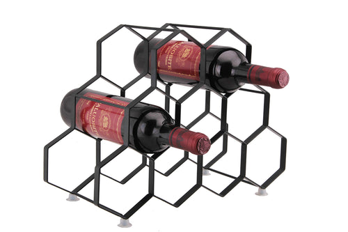 Kitchenista Portabottiglie da Vino 9 Bottiglie Stand - in... - Ilgrandebazar