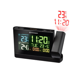 BRESSER, Stazione meteorologica Colour, con Display a 16.8x10.5x4.1 cm, Nero - Ilgrandebazar