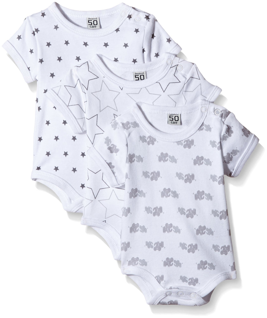 Care Body Unisex-Bimbi (Pacco da 3), Multicolore (Light Grey 142), 74 (pacco... - Ilgrandebazar