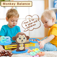 Carica l&#39;immagine nel visualizzatore di Gallery, Joyjam Giocattolo Educativo Bambini Bilancia Equilibrio a Forma di Scimmia Animale Gioco di Apprendimento Studia Matematica Conteggio Giochi per Bambini più di 3 Anni