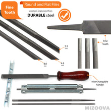 Carica l&#39;immagine nel visualizzatore di Gallery, MIZOOVA Affilatore per Motosega Kit Professionale 10 Pezzi Affilatura... - Ilgrandebazar