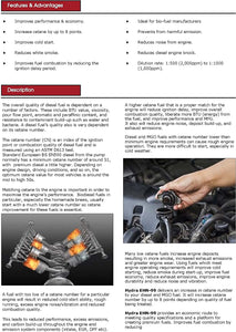 HYDRA EHN-99, 2-etilesil-nitrato Puro al 99% 2 EHN migliora Le Prestazioni Potenziatore di Cetano Booster Additivo per Diesel (5000ml)