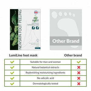 FitFoot maschera piedi esfoliante baby foot peeling calzini Verde - Ilgrandebazar