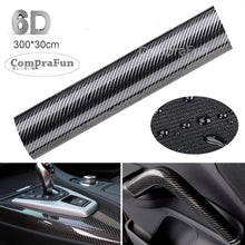 Carica l&#39;immagine nel visualizzatore di Gallery, CompraFun 6D Pellicola Adesiva per Auto, Fibra di Carbonio 300*30 - Ilgrandebazar
