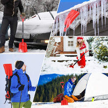 Carica l&#39;immagine nel visualizzatore di Gallery, COFIT 120cm Pala da Neve, Extra Lunghezza Retrattile Rosso e Nero (66-120cm) - Ilgrandebazar
