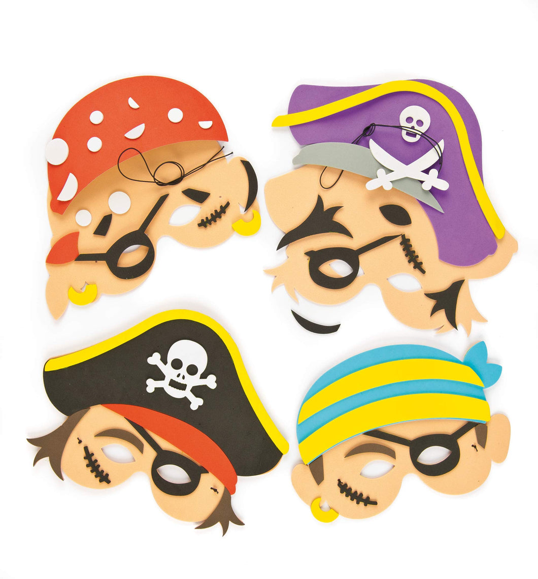 Baker Ross Kit Fai Da Te Maschera da Pirata in Spugna, Otime per Carnevale... - Ilgrandebazar