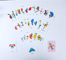 Carica l'immagine nel visualizzatore di Gallery, Puzzle di legno Bambini Tangram Puzzle Forme Geometriche Blocchi di motivi in ​​legno Puzzle per giochi di selezione e accatastamento giocattoli educativi di Regali per Bambini (Multicolore)