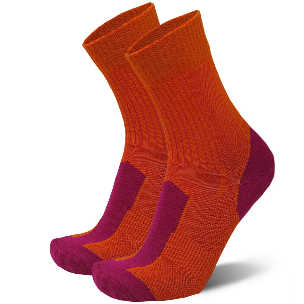 DANISH ENDURANCE Calze da Trekking in Lana Merino Leggera 1 Paio (Giallo, EU...