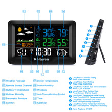 Carica l&#39;immagine nel visualizzatore di Gallery, Kalawen Stazione Meteo Meterologica Automatica Digitale Wireless con... - Ilgrandebazar