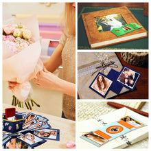 Carica l&#39;immagine nel visualizzatore di Gallery, WisFox Explosion Box, Creativo Fai Da te a Sorpresa Esplosione Regalo Blu - Ilgrandebazar