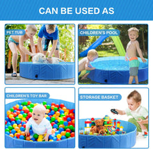 Carica l'immagine nel visualizzatore di Gallery, Pecute Vasca per Cani Piccoli, Medi E Grande, Vasca per Bambini,Vasca da Bagno per Cani, Vasca per Cani di PVC Pieghevole Antiscivolo Resistente all'Usura(L:120x30cm)