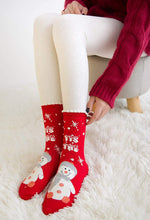 Carica l'immagine nel visualizzatore di Gallery, LIKERAINY Christmas Calzini Natale Donna Ragazza Babbo Natale e Alce Caldo Inverno Confortevole Animale 3D Calza