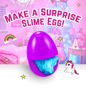 GirlZone Regali per Ragazza Uova Unicorno Sorpresa di Slime per Bambini Tutto per fabbricare la Tua Melma - Kit Slime Fluffy Uovo Sorpresa - Fabbrica Slime luccicante con Il Uovo Unicorn per Bambina