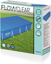 Carica l'immagine nel visualizzatore di Gallery, Bestway 58107, Copripiscina Steel Pro Frame Rettangolare, 410x226 cm 400 x 211 cm