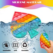 Carica l'immagine nel visualizzatore di Gallery, Chennyfun Fidget Pop Toy Set, Spingi Pop Giocattoli Sensoriali, 3PCS Fidget Pack, Arcobaleno Bubble Popper Giocattoli per alleviare l'ansia, Ventaglio di Girasole Gelato Regali per Bambini e Adulti