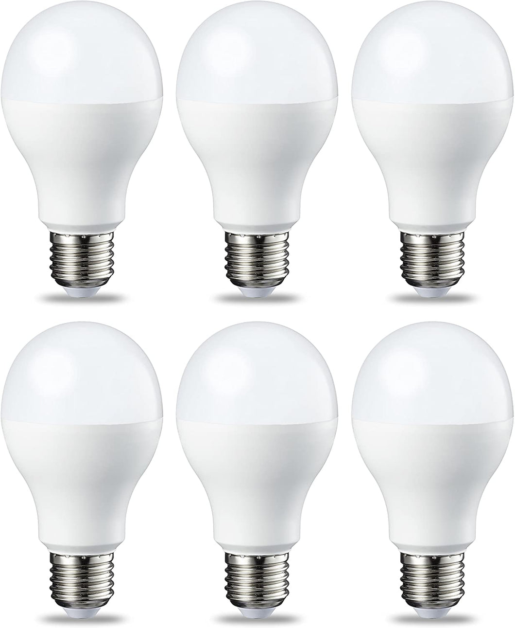 AmazonBasics Lampadina LED E27, 14W (equivalenti a 100W), Luce Bianca Calda - Pacco da 6