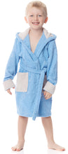 Carica l&#39;immagine nel visualizzatore di Gallery, Ladeheid Accappatoio Bambina e Bambino in Spugna di Cotone LA40-103(Blu... - Ilgrandebazar