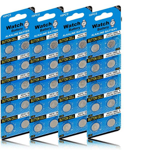 40 Pezzi Batteria Plus pila a Bottone Alcalina AG13/LR44/LR1154/357 - Ilgrandebazar