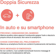 Carica l'immagine nel visualizzatore di Gallery, Dispositivo anti abbandono Steelmate Baby Bell Plus | universale 100% auto | espandibile | funziona anche senza smartphone nero 1 Unità (Confezione da 1)