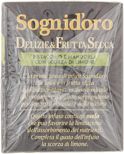 Sogni Doro Tisana Delizie&Frutta Secca Pistacchio e Mandorla con Scorza di Limone 16 Fl - 40 Gr