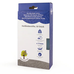 ProfessionalTree ® 50 Bastoncini per Pistola di Colla a Caldo - 11 x Beige - Ilgrandebazar