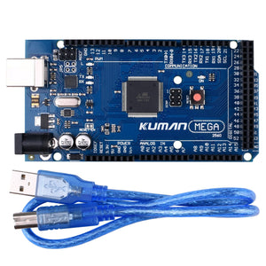 Kuman K16 Mega2560 R3 ATmega2560-16AU + ATMEGA16U2 + USB Cable for Robot - Ilgrandebazar