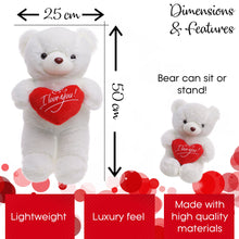 Carica l&#39;immagine nel visualizzatore di Gallery, THE TWIDDLERS Teddy Bear di San Valentino 45cm - Orsetto - Orso... - Ilgrandebazar