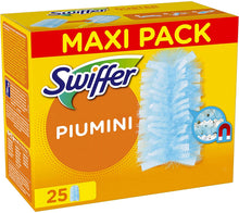 Carica l&#39;immagine nel visualizzatore di Gallery, Swiffer Duster Piumini Cattura Polvere, 25 Panni, Cattura e Intrappola Polvere e Sporco, Ottimo per I peli di Animale, Per Tutte le Superfici, Maxi Formato