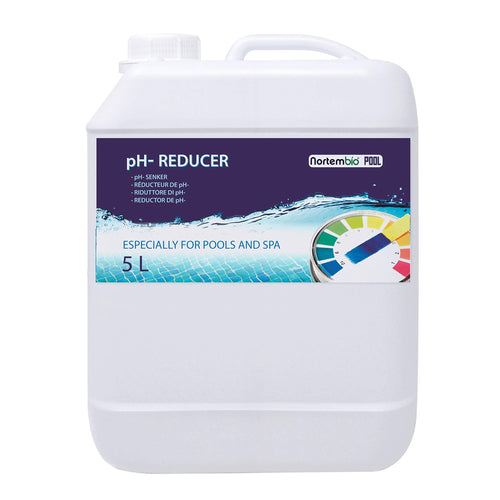 Nortembio Pool PH- Minus 5 L, Riduttore Naturale di PH per Piscina e Spa. 5 L - Ilgrandebazar