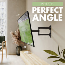 Carica l&#39;immagine nel visualizzatore di Gallery, ATHLETIC TV Montaggio a Parete Staffa con Livello di Spirit - Misura la Maggior Parte 16 - 46 Pollici LED LCD Plasma - Ultra Sottile Tilt Swivel Caratteristiche - Mass. VESA,328mm