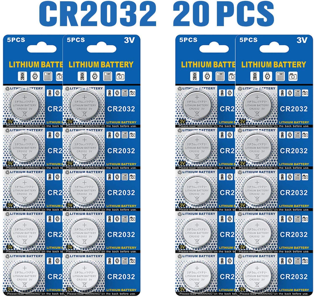 20 Batterie CR2032 Al Litio 3V – Lunga Durata, Autoscarica Ridotta, Per Auto, Orologi, Bilance, Telecomandi E Molto Altro - 5