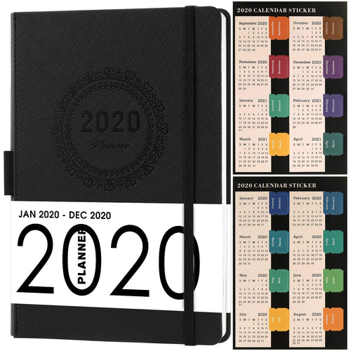 Agenda 2020 A5, Settimanale Copertina in Pelle con Passante per A5 - Ilgrandebazar