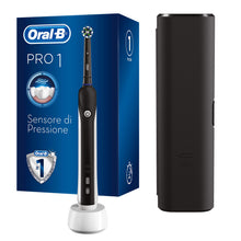 Carica l'immagine nel visualizzatore di Gallery, Oral-B Pro 1 750 Spazzolino Elettrico Ricaricabile , 1 Testina, 1 Custodia da Viaggio in Regalo