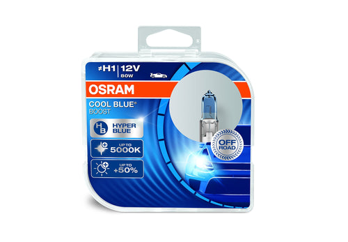 OSRAM COOL BLUE BOOST H1, halogen headlight lamp, 62150CBB-HCB, 12 V... - Ilgrandebazar