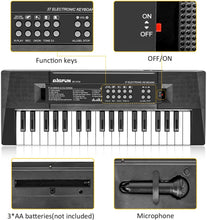 Carica l&#39;immagine nel visualizzatore di Gallery, m zimoon 37 Tasti Tastiera Elettronica, Pianoforte per Bambini Portatile Mini Tastiera Musicale con Microfono Giocattoli Musicali Educativi Regali per 3-8 Anni Ragazze Ragazzi Principianti