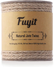 Carica l'immagine nel visualizzatore di Gallery, Fuyit Corda Canapa 4mm, 98 Piedi Naturale Biodegradabile Spago Juta per Fiorai, Artigianato Artistico, Decorazione, Imballaggio, Giardino