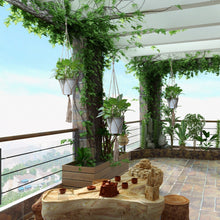 Carica l&#39;immagine nel visualizzatore di Gallery, KissDate - Confezione da 5 portavasi appendere in corda di iuta, a 4... - Ilgrandebazar