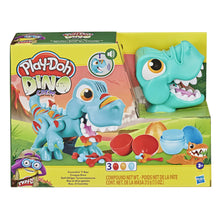 Carica l'immagine nel visualizzatore di Gallery, Hasbro Play-Doh Dino Crew - Il T-Rex Mangione, dinosauro giocattolo con suoni da dinosauro e 3 uova Play-Doh, per bambini dai 3 anni in su
