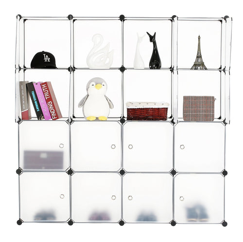 BASTUO 16 cubi DIY mobiletto libreria Ripiani modulari cubi, Armadio 16 Cubes - Ilgrandebazar