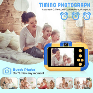 ASIUR Fotocamera Digitale per Bambini 1080P HD Videocamere Giocattolo Ricaricabili Videocamere per Bambini per Ragazze e Ragazzi 3-8 Anni Compleanno Natale Capodanno Regalo (Blu)