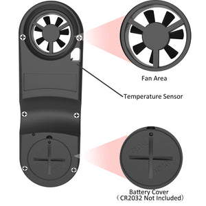 KASUNTEST - Anemometro, misuratore digitale della velocità del vento con... - Ilgrandebazar
