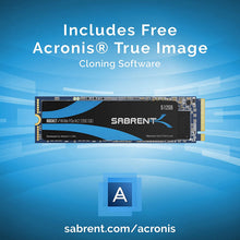 Carica l'immagine nel visualizzatore di Gallery, Sabrent SSD Interno 512GB Rocket NVMe PCIe M.2 2280 Drive a Stato Solido ad Alte Prestazioni (SB-ROCKET-512)