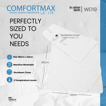 Carica l'immagine nel visualizzatore di Gallery, Comfortmax WE119 Sottocoperta elettrica 150 x 80 cm Spegnimento automatico Protezione da surriscaldamento, 3 impostazioni di temperatura, lavabile, scaldamaterasso adatto a tutti i materassi
