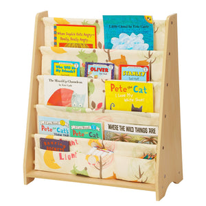SONGMICS Libreria di Tessuto per 62 x 28 x 72 cm, Finitura Acero, Multicolore - Ilgrandebazar