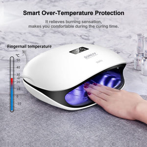 SUNUV SUN4 Lampada UV 48W LED Unghie per Gel Unghie Automatico Sensore con 4 Timer Preimpostati (10s,30s,60s,99s)