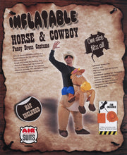 Carica l&#39;immagine nel visualizzatore di Gallery, AirSuits Costume Gonfiabile da Cowboy con Cavallo - Ilgrandebazar