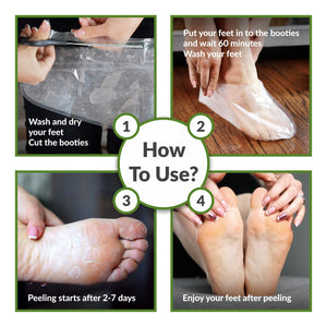 FitFoot maschera piedi esfoliante baby foot peeling calzini Verde - Ilgrandebazar