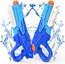 Carica l'immagine nel visualizzatore di Gallery, Kiztoys Pistola Acqua, 2 Pack Giocattoli Pistole ad Acqua 600ML, con Alta Capacità super liquidator, Acqua Giocattolo per Bambini e Adulti, per Feste All'aperto Piscina Estiva Sulla Spiaggia