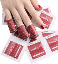Carica l&#39;immagine nel visualizzatore di Gallery, AIMEILI Salviettine Levasmalto Gel Rimuovi Smalto Semipermanente per Smalto in Gel - 200 Pezzi