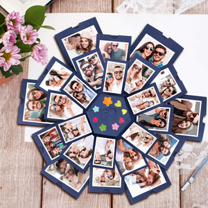 WisFox Explosion Box, Creativo Fai Da te a Sorpresa Esplosione Regalo Blu - Ilgrandebazar